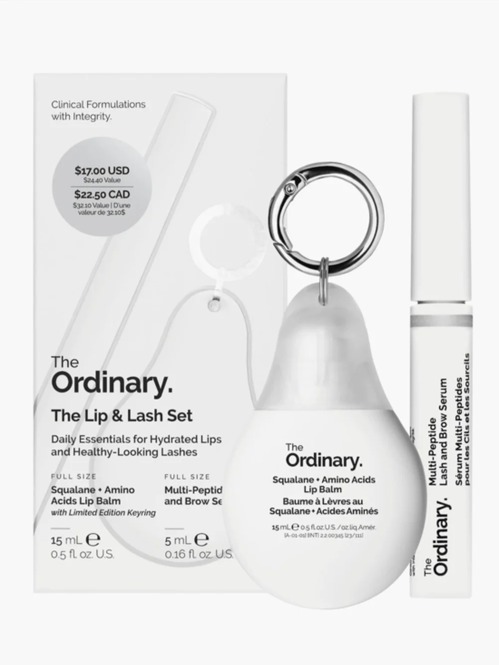 The Ordinary Lip & Lash Set - NIB